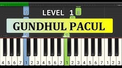 not piano gundul pacul - tutorial level 1 - lagu daerah nusantara - tradisional -  jawa tengah  - Durasi: 1:36. 