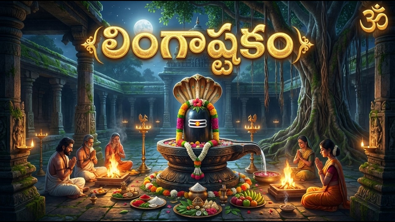 Lingastakam With Lyrics In Telugu | లింగాష్టకం | Lord Shiva Most Popular Song | Shiv Bhakti Songs