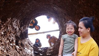 Happiness bursts: Found underground water, Harvesting peanuts, taking care of children
