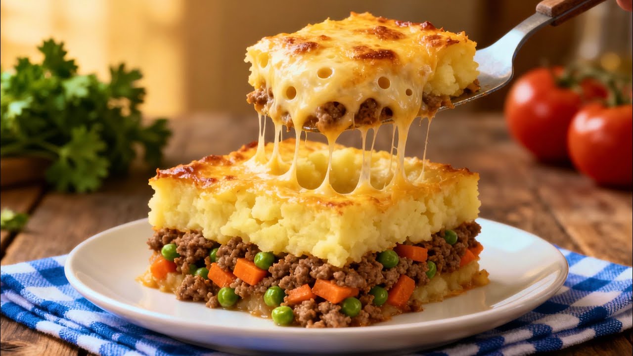 This Cheesy Potato & Meat Bake Will Blow Your Mind! 🧀🥔