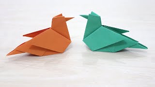 Cute Origami Bird Tutorial - How to Make a Paper Bird Easy