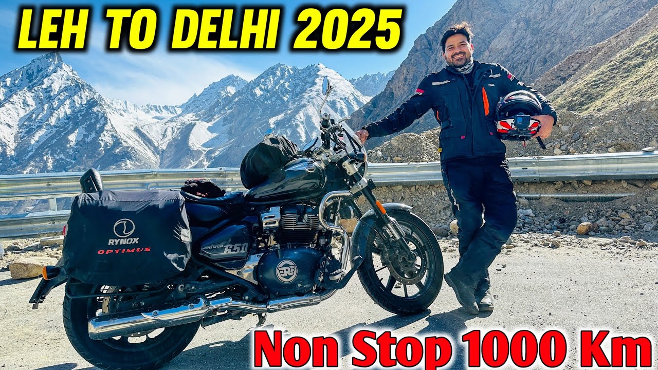 Leh To Delhi Non Stop Via Zojila Pass On Super Meteor 650