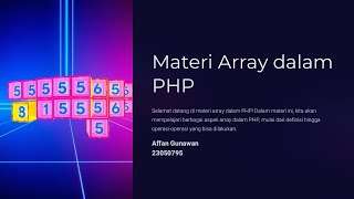 Array dalam PHP