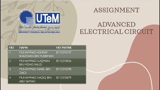 Advance Electrical Circuit : Assignment (Transfer Function & Magnitude Bode plot)