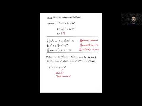 Undetermined Coefficients, part