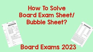 how to solve bubble sheet in exam?//how to solve board exam sheet?//Exams 2023//easy way to solve