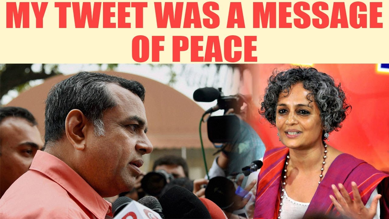 Пареш Равал оправдывает свой твит против Арундати Рой | Oneindia News