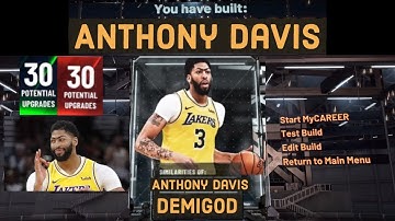 Best 50 BADGES ANTHONY DAVIS BUILD In 2K20! SPEEDBOOSTING POST SCORING RIM PROTECTOR!