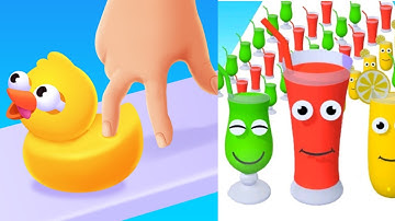 Crushy Finger vs Juice Run All Levels Gameplay Android iOS