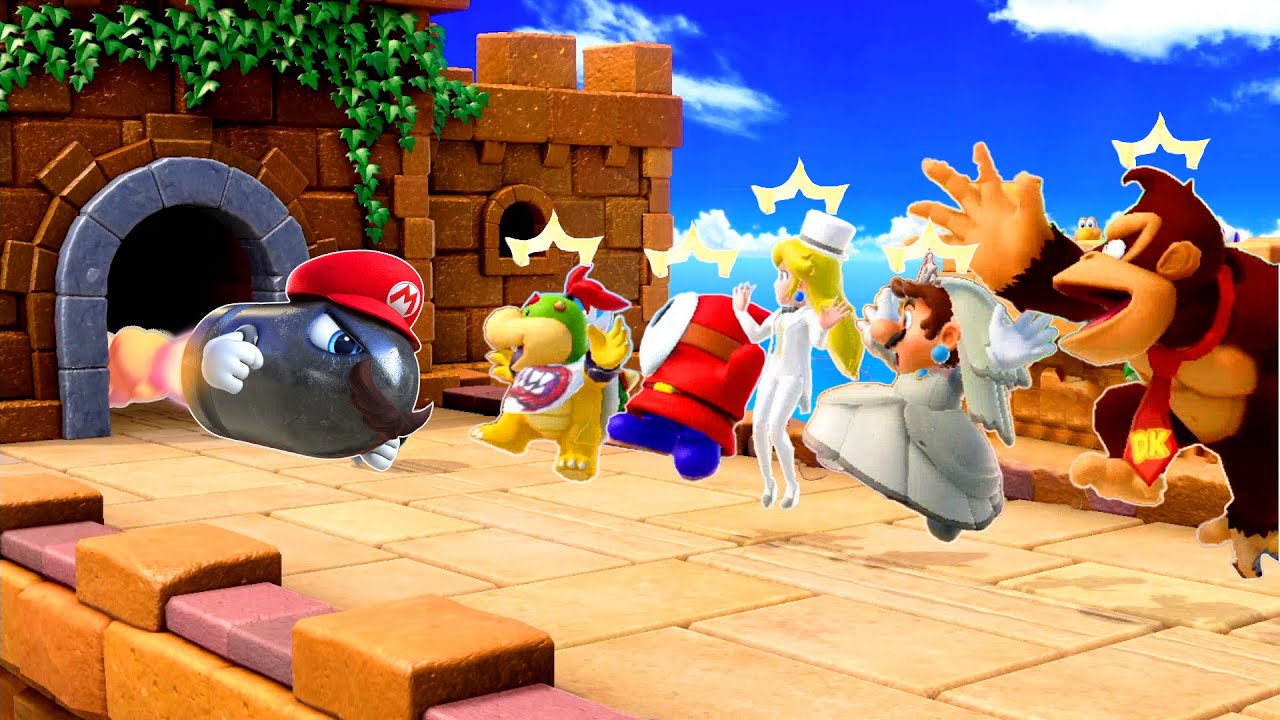 【スーパーマリオパーティ】ミニゲームマリオVsドンキーコングVsロゼッタVsデイジー(最強CPU｢たつじん」)