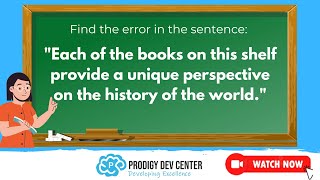 Finding and Fixing Grammar Errors pt 20 - Prodigy Dev Center