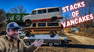 Crushing STACKS of Vintage Vans & Trucks! The Corner is EMPTY!