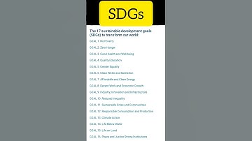The 17 sustainable development goals (SDGs) to transform our world #sdgs #upsc #ias #ssc