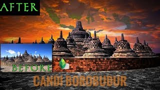 Double exposure tutorial snapseed | Edit foto candi borobudur Jawa Tengah Indonesia screenshot 2