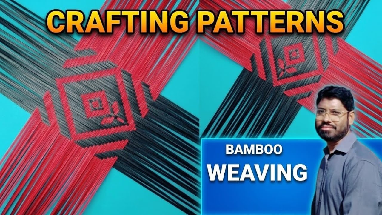 Bamboo Paper Tutorial Crafting patterns for beginners/Bamboo weaving tutorial/Bamboo weaving ...