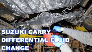 Suzuki Carry - Differential Fluid Change (DC51T 2WD, same as any rear differential fluid change)