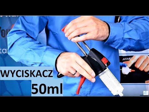 Pistolet do klejów dwuskładnikowych 50ml 1:1, 2:1 video