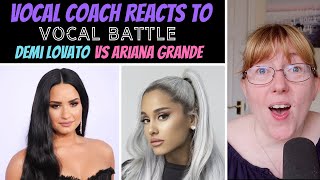 Vocal Coach Reacts to Demi Vs Ariana - TMYLM Tour Vs Sweetener Tour (Upper Belts) VOCAL BATTLE