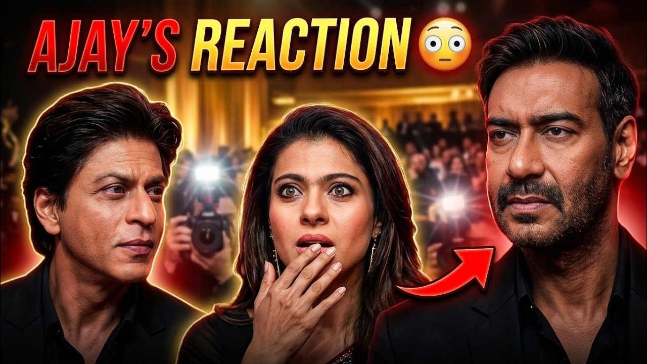 Fans Noticed Ajay Devgn’s Reaction When Kajol Mentioned SRK 😳 - YouTube