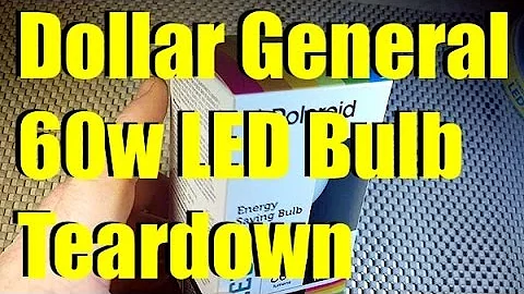 Dollar General 60w LED bulb teardown