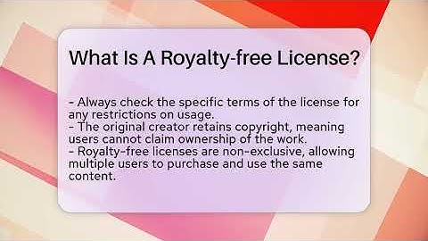 What Is A Royalty-free License? - Everyday-Networking