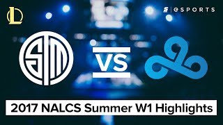 HIGHLIGHTS: Team SoloMid vs Cloud9 (2017 NA LCS Summer)