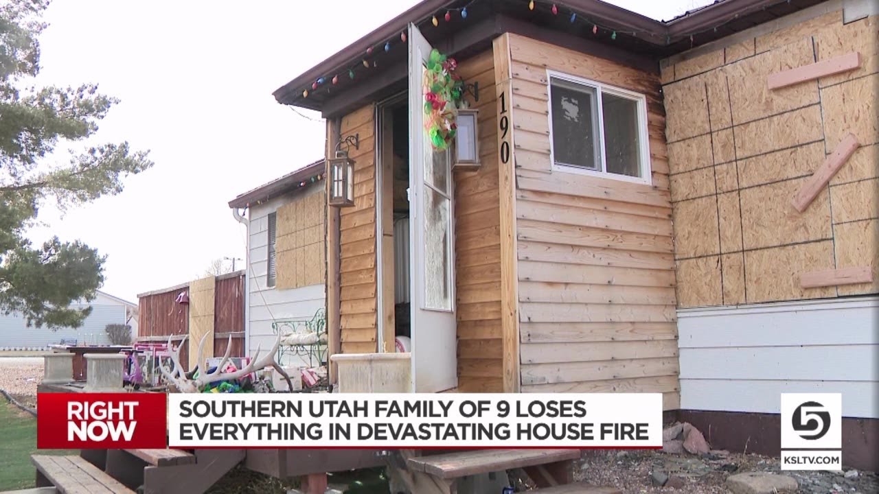Southern Utah family of 9 loses everything in devastating house fire ...