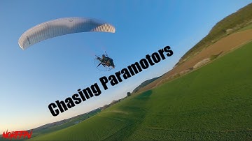 Chasing Paramotors with a drone