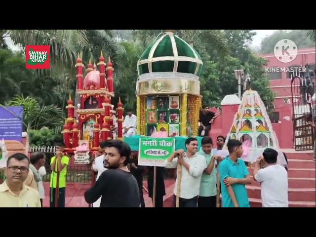 जगदीशपुर में चेहल्लुम पर्व पर निकाली गई आकर्षक  21 ताजिया, गंगा जमुनी की मिसाल हुआ पेश  l