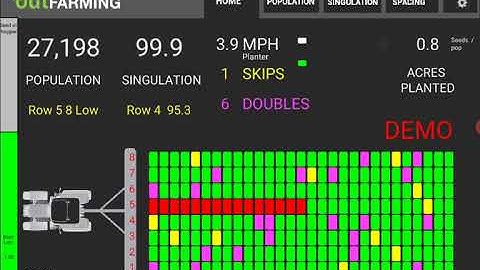 PlanterW21 Video 6: New Hopper function to monitor the amount of seed left by OutFARMING.com