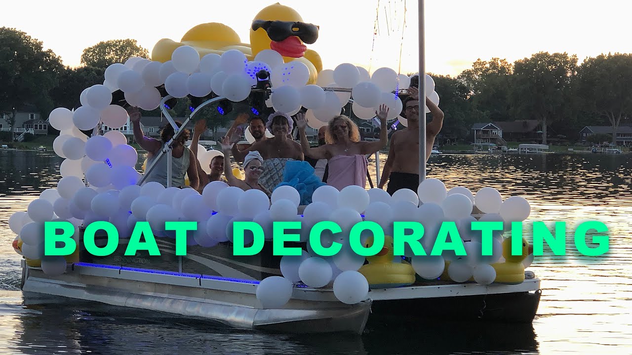 PONTOON BOAT DECORATING, Boat Parade IDEAS