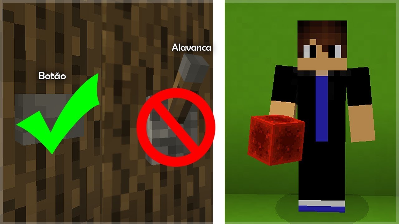 Como Fazer Um Botao No Minecraft