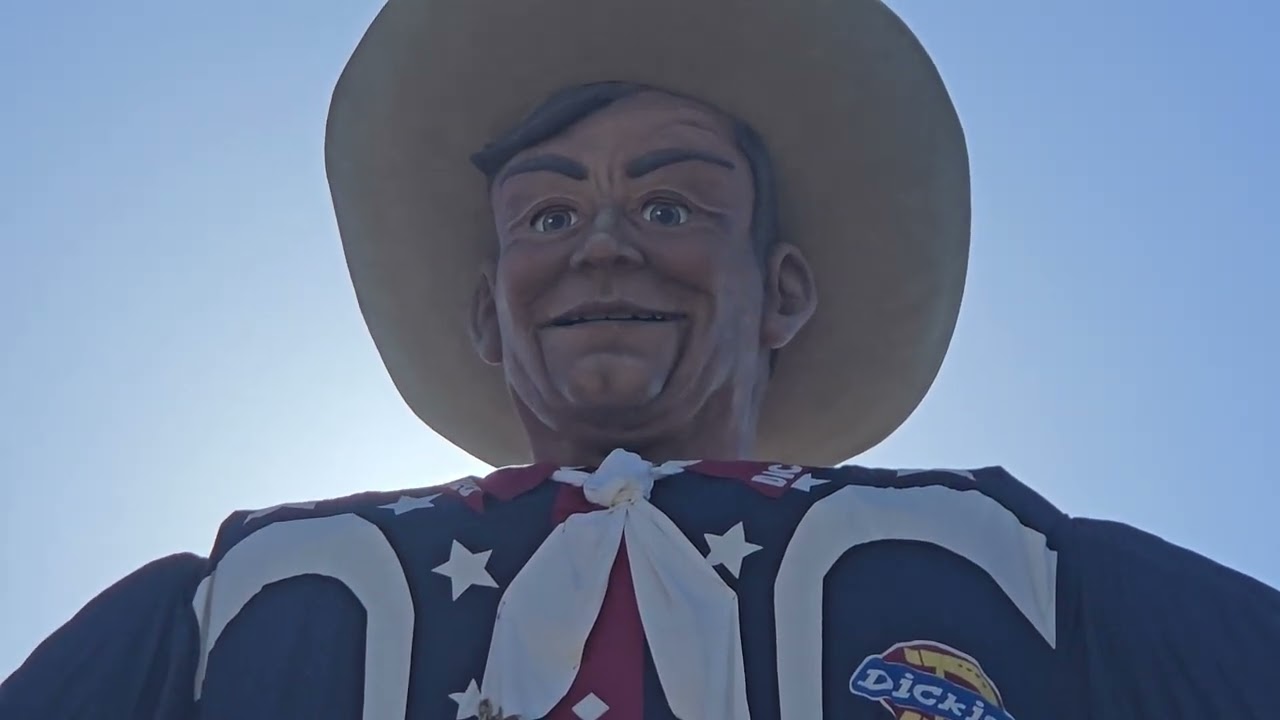 Big Tex standing tall and talking loud and proud at State Fair of Texas in Dallas, TX!