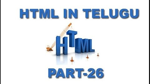 HTML Video Tutorial in Telugu Radio buttons Part 26[www.techdad.in]