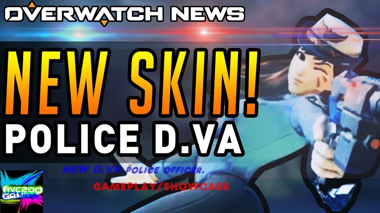 NEW D.VA police officer SKIN GAMEPLAY/SHOWCASE