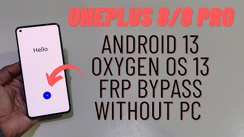 OnePlus 8 8 Pro Android 13 Frp Bypass Without Pc | Oxygen Os 13 Unlock Frp
