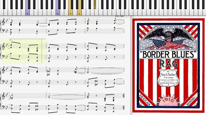 Border Blues by Guy Surber (1916, Ragtime piano)