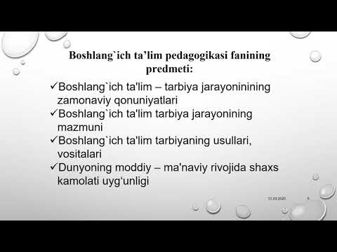 Video: Hamkorlik Pedagogikasi Nima