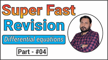 Super fast revision || Differential equations Part- #4 || Amit Katiyar