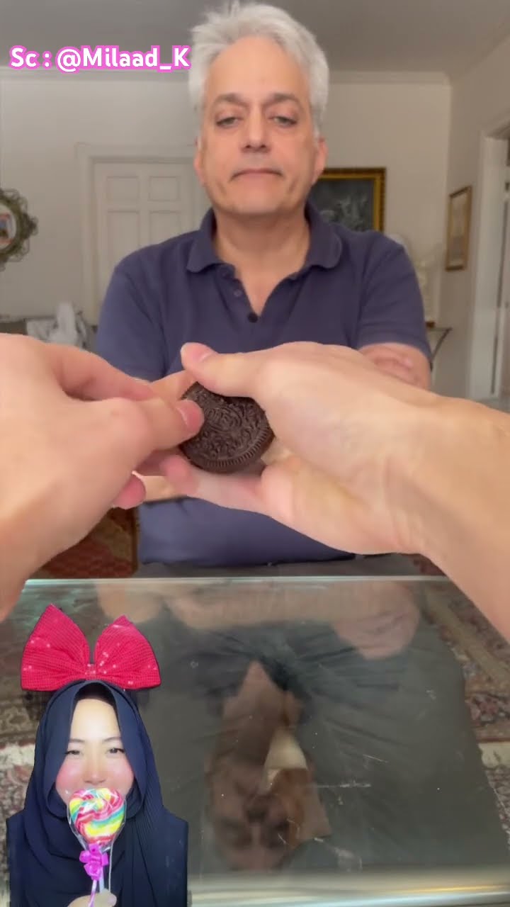 TRIK SULAP OREO DENGAN PAPA ⁉️? @Milaad_K #shorts #funny #dubbing