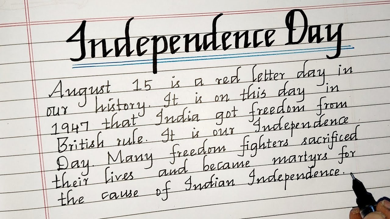 independence day essay writing