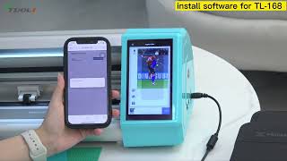 How To Install Software And Printer For TL-168 Film Cutting Machine To DIY Mobile Back Skin screenshot 4
