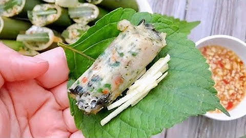 Đặc sản chả ốc Ea súp nhồi ống nứa