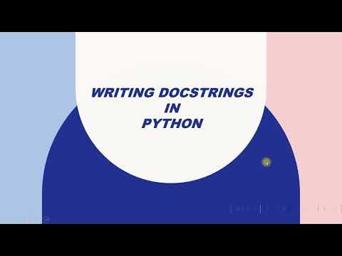 Writing Docstrings or Multi Line Comments in Python Session 7(2) - YouTube