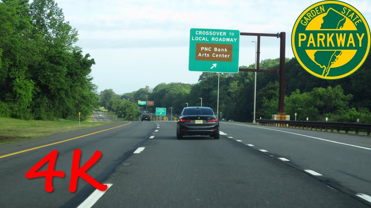 ⁴ᴷ Garden State Parkway (Exits 102 to 129) northbound (Express Lanes ...
