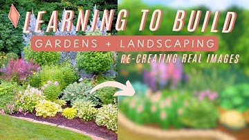 Learn how to landscape in the sims 4 from real images | Build Together