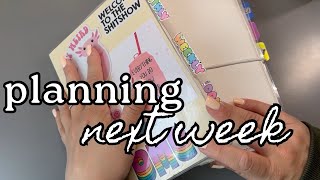 Plan Next Week With Me! In my Hobonichi Cousin and Mini Happy Planner