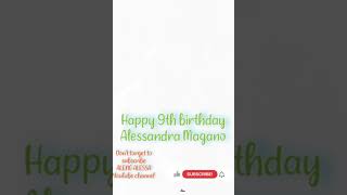 Happy 9Th Birthdayaleng Alessa