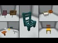 【Minecraft】いすのアイディアと作り方（MODなし）～家具・インテリアのチュートリアル＃2～