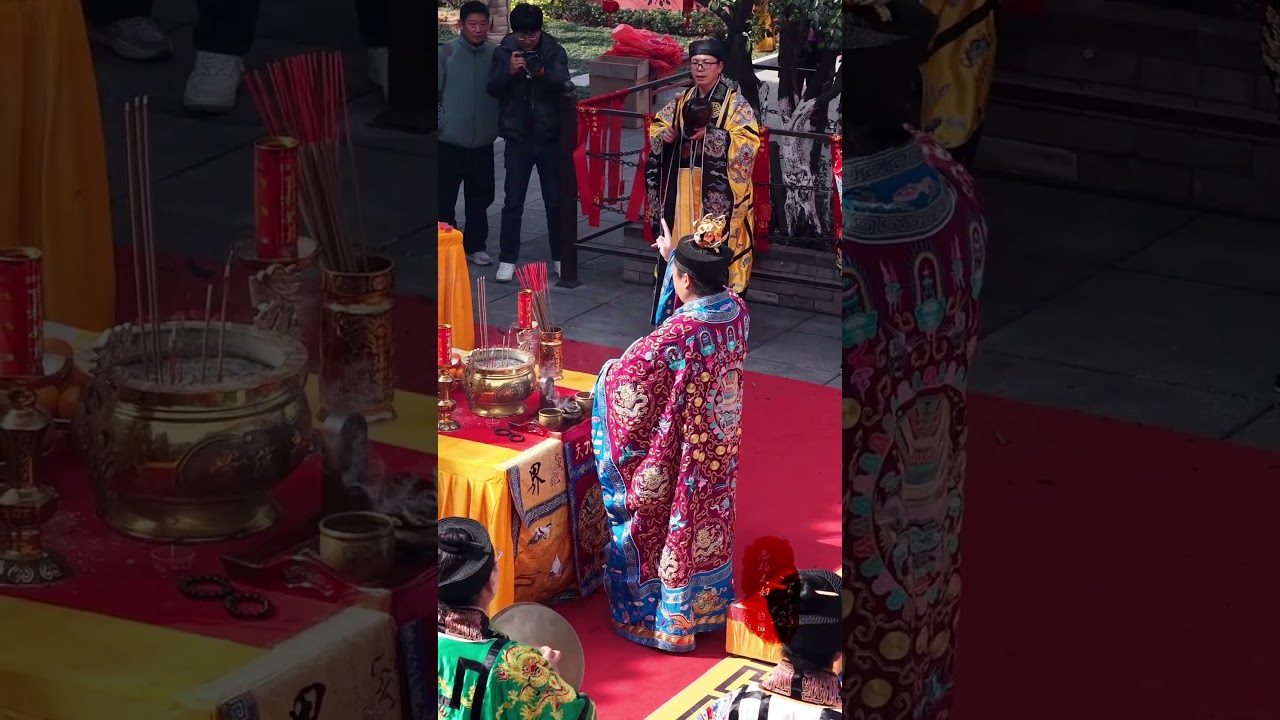 Taoist Ceremony Scene, Jade Emperor's Birthday in the First Month, Good Luck and Prosperity